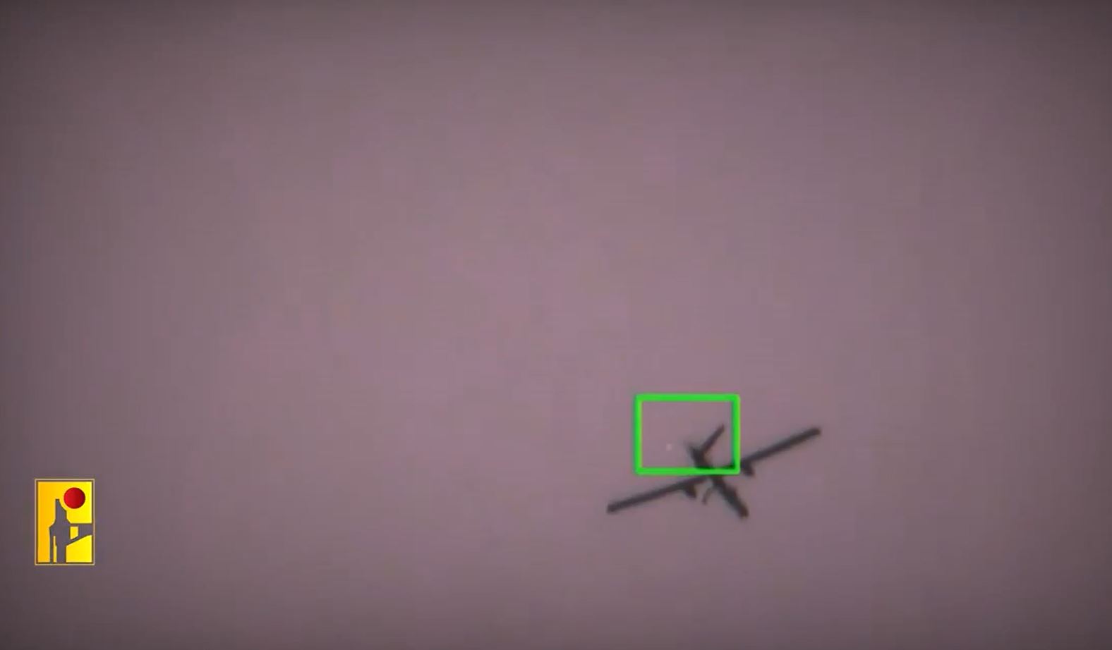 Scenes from Hezbollah targeting Israeli army drone, "Hermes 450 - Zik", shooting it down in southern Lebanon