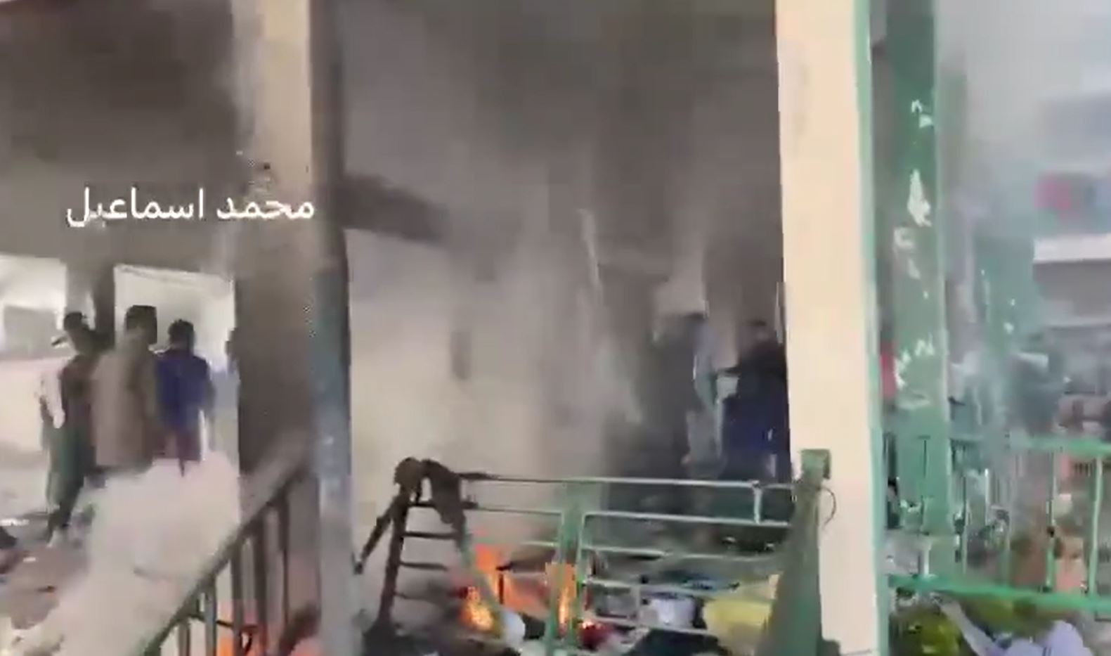 Video: Israeli airstrike targeted Khalid Bin Al-Waleed School in Al-Nuseirat, central Gaza; 6 Palestinians martyred 