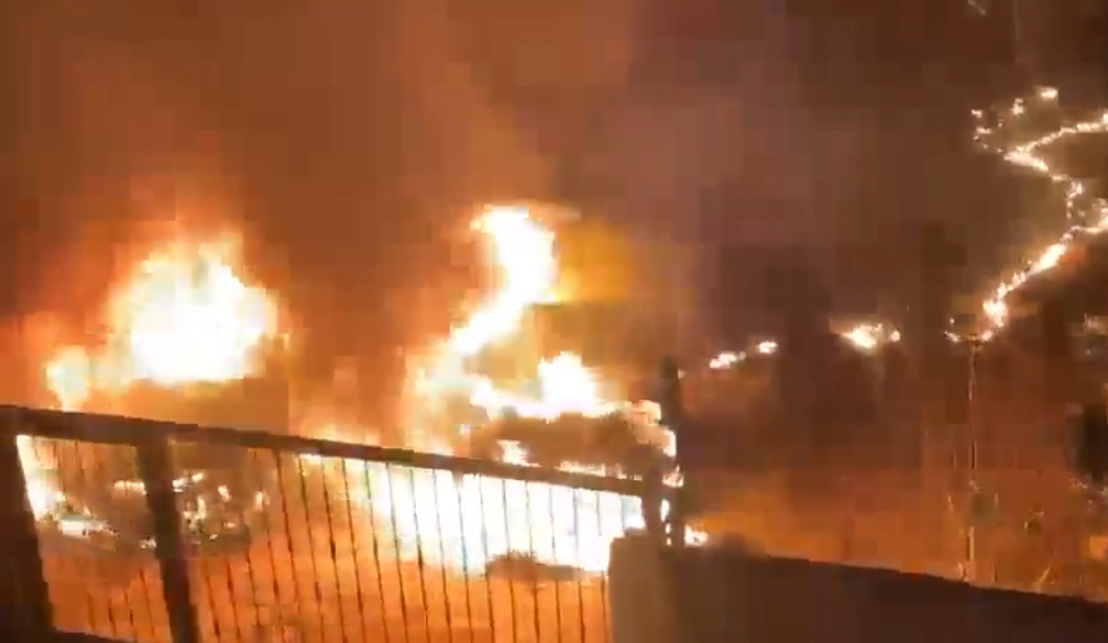 Israeli settlers torch Palestinian vehicles in Ramallah