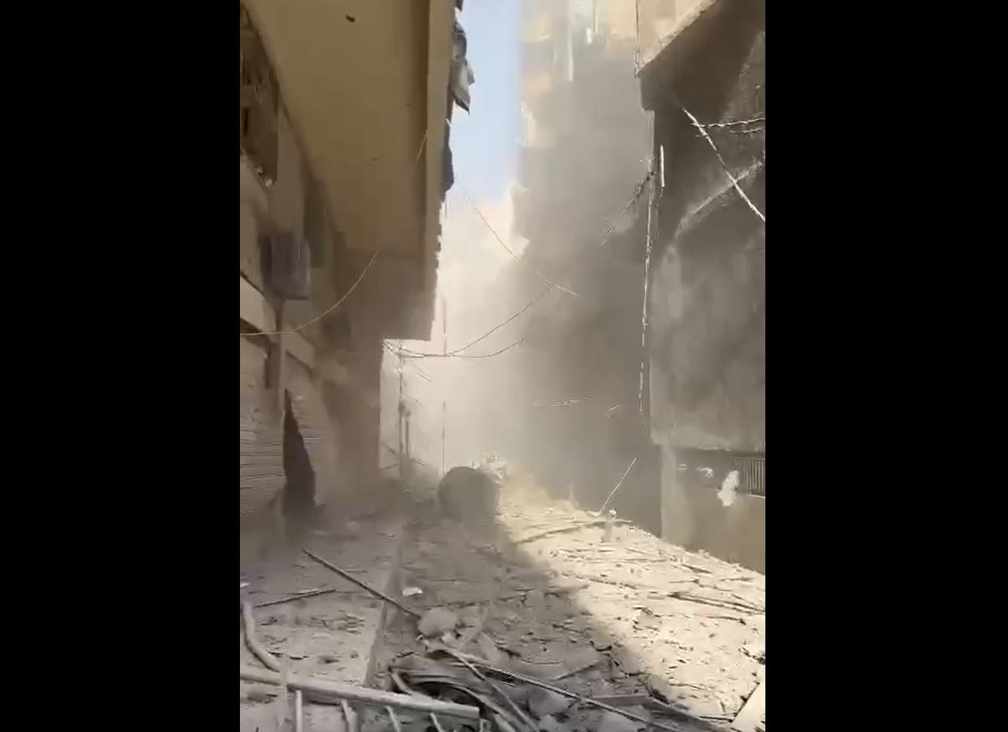 Video: As a result of occupation raids... massive destruction in Chinese Street in Haret Hreik, southern Beirut