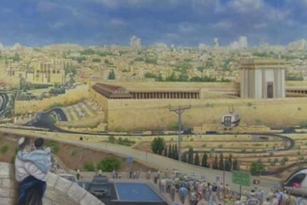 انتشار تصاویر شبیه‌سازی شده از ساخت معبد در مسجد‌الاقصی 