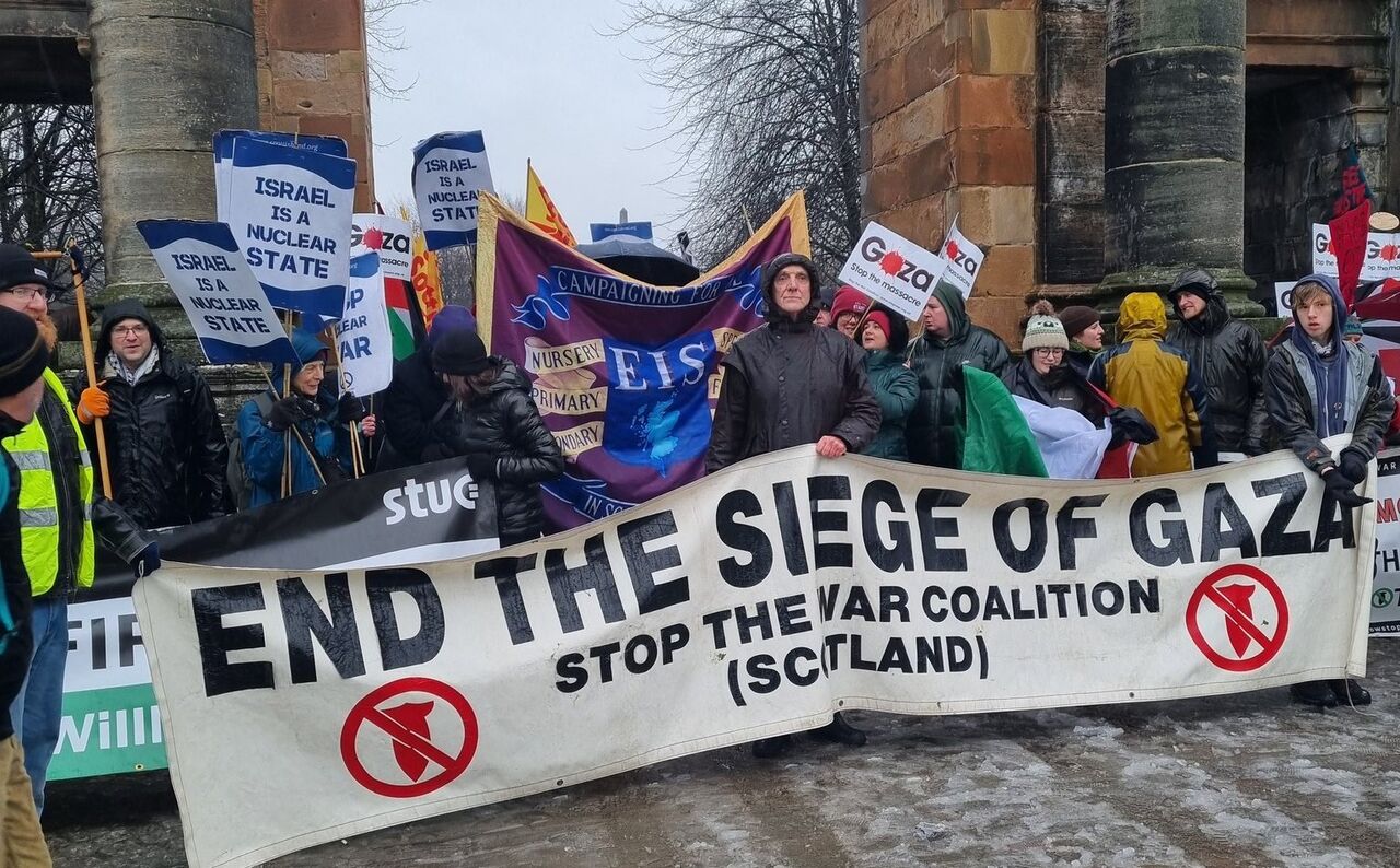 Pro-Palestinian rally held in Glasgow, Scotland