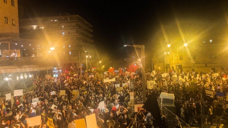 Протест сионистских поселенцев против политики Нетаньяху