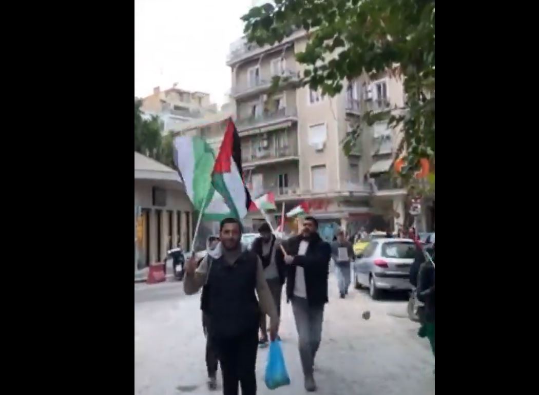 Video: Activists protest in Greece in solidarity with their comrades, faced deportation to Egypt for pro-Palestine demo