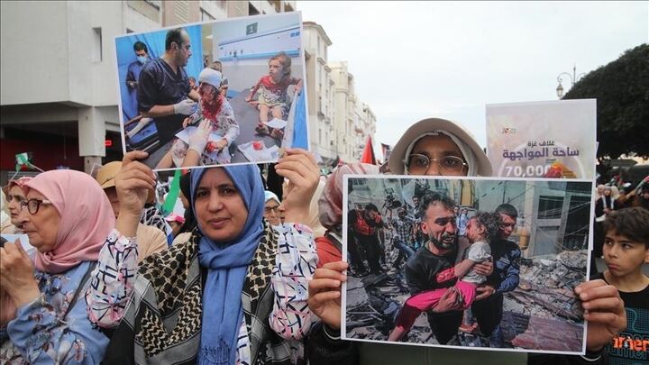 Katika Siku ya Kimataifa ya Kupinga Unyanyasaji dhidi ya Wanawake: Maandamano ya Wanawake wa Morocco kuunga mkono Wanawake wa Gaza na Lebanon