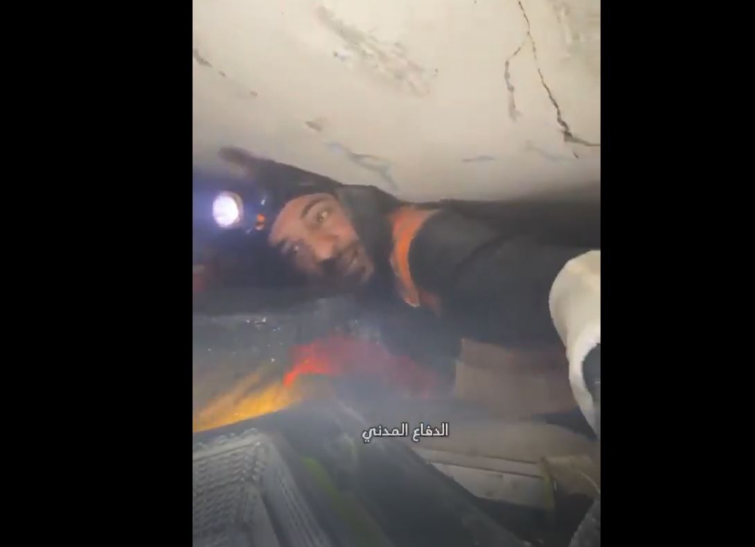 Video: A heart-stopping moment as young Palestinian rescued from rubble in the Sheikh Radwan, Gaza 