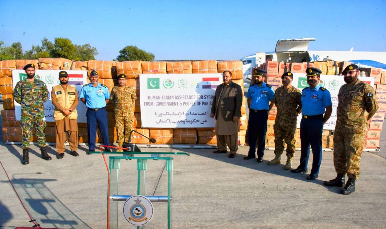 Pakistan sends aid to Lebanon, Palestine, Syria