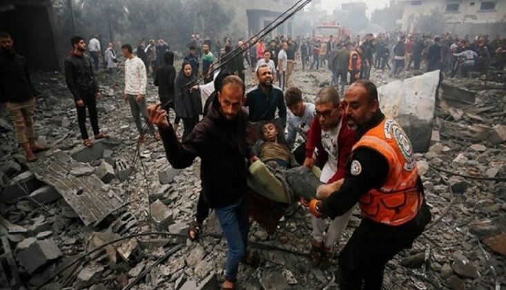 Soykırımcı İsrail Sığınmacıların Kaldığı Çadırı Bombaladı