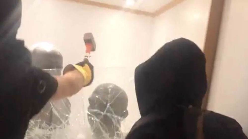 Protesters remove busts of Israel's first president from University of Manchester
