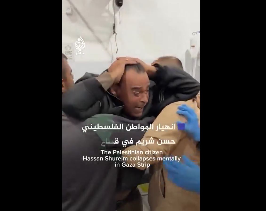 Videos: A Palestinian father devastated after his family martyred in Israeli airstrike in Al-Nuseirat, central Gaza 
