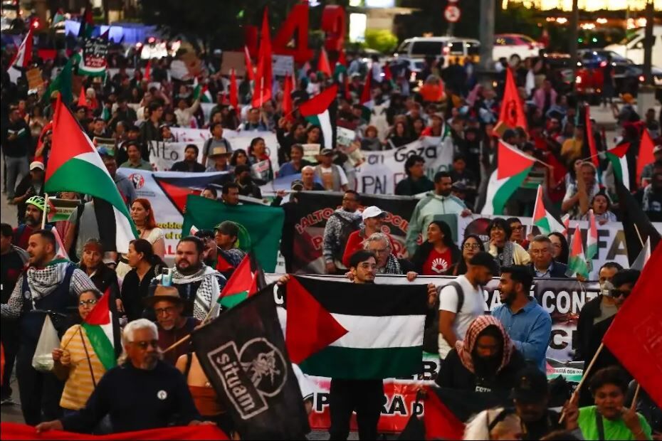 Mexicans protest outside US embassy, urge end to Gaza war