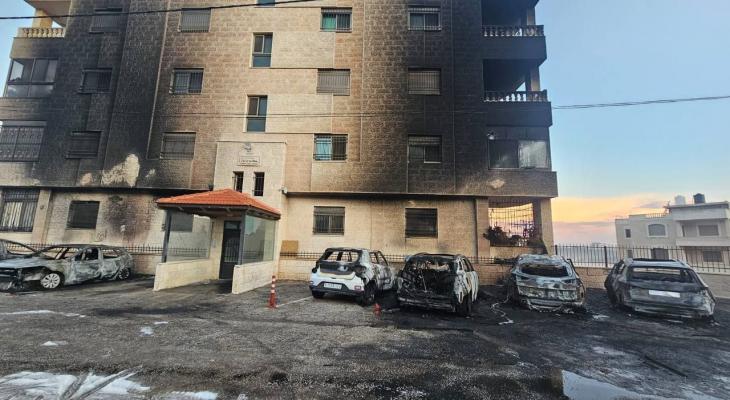 Israeli settlers attack Al-Bireh, torch Palestinian vehicles
