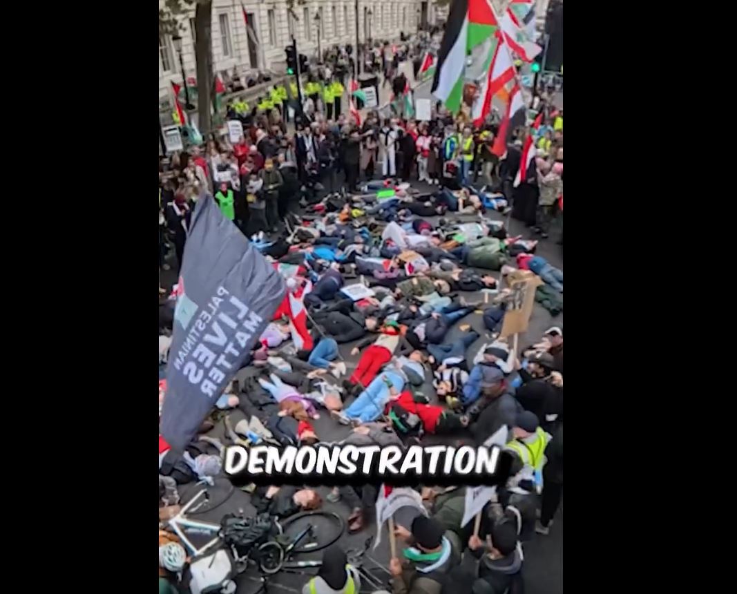 Video: Over 100,000 people marched in London for the 21st National march for Palestine 