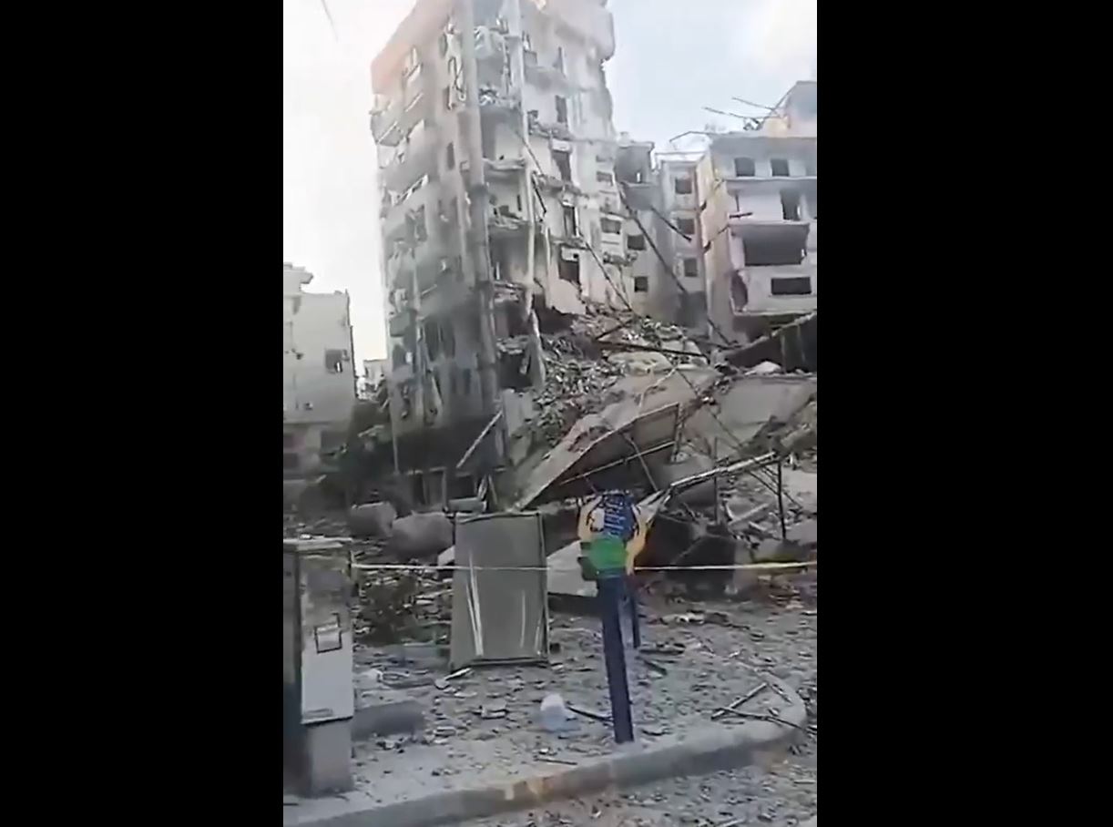 Video: Massive destruction by Israeli airstrikes targeted southern suburbs Beirut, Lebanon last night