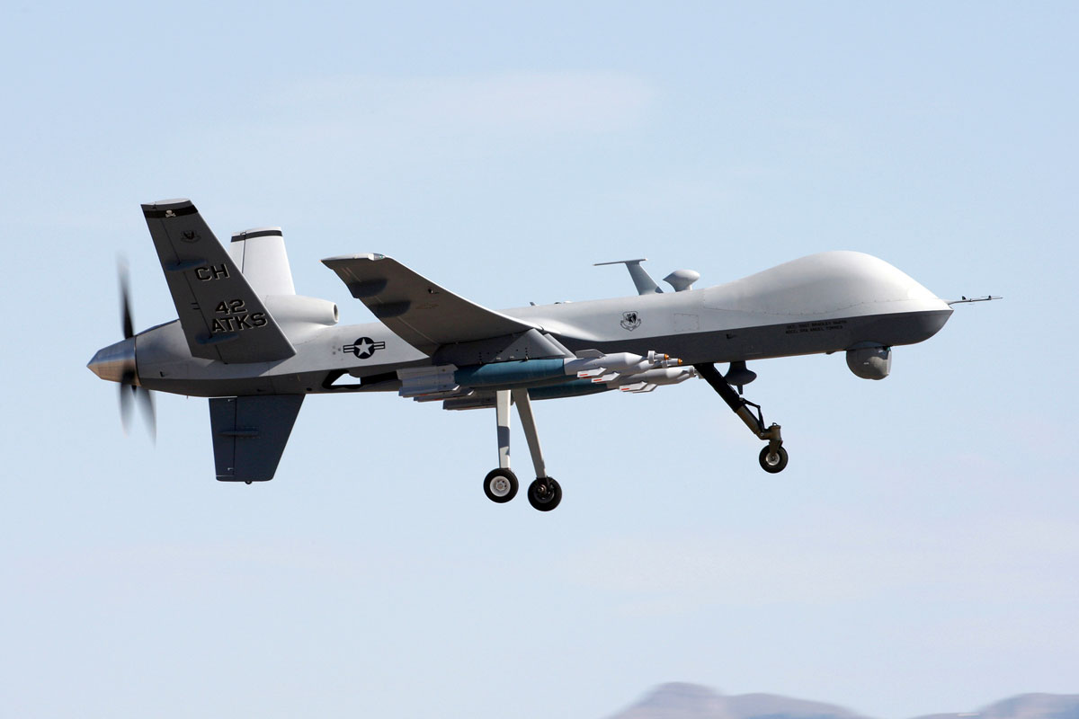 Yemeni forces down another US Reaper drone