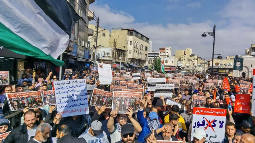 People of Jordan call for breaking siege of Gaza