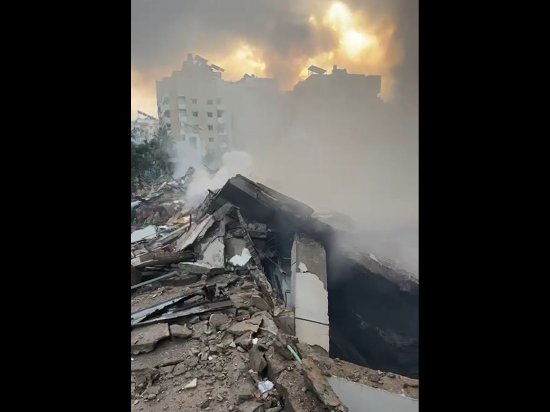 Video: Massive destruction caused by Isreali occupation's raids on southern suburbs of Beirut, Lebanon
