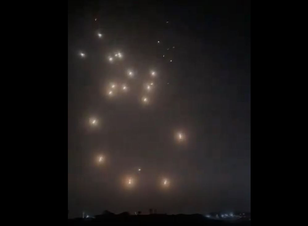 Video: This was first wave of #missile launches from Iran to Israel, second wave is coming!