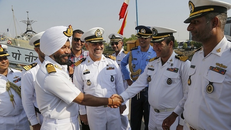 Armada AL India Bersandar di Pelabuhan Bandar Abbas, Iran