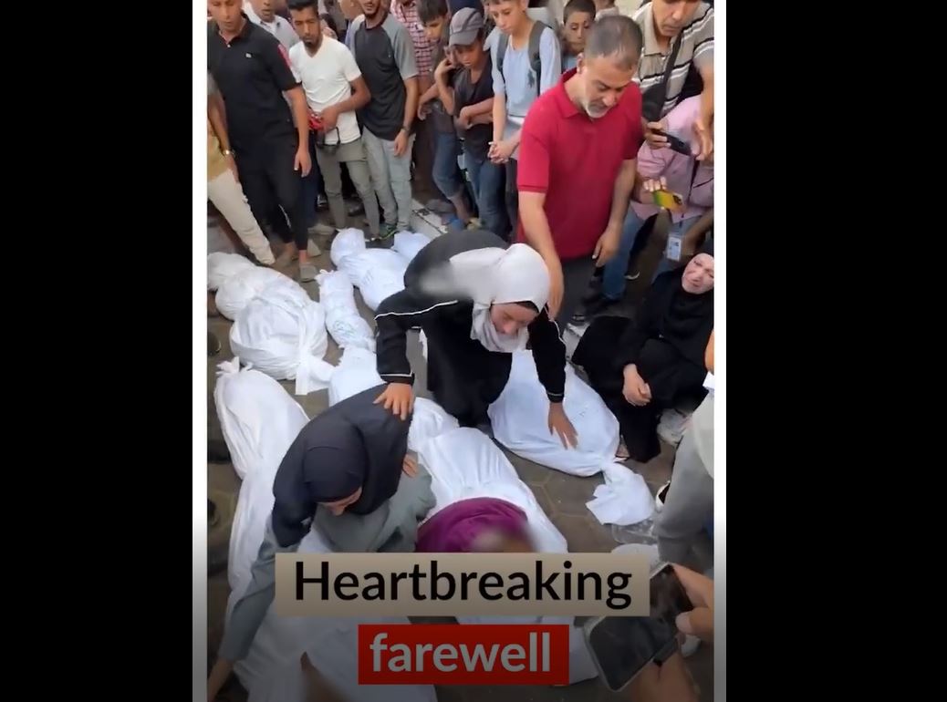 Video: Palestinians mourn their loved ones killed in Israeli bombardment in Al-Nuseirat, central Gaza 