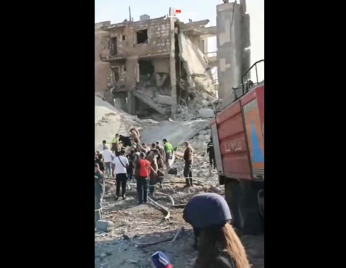 Footage captures extensive destruction by Israeli airstrikes targeting kark town in Lebanon