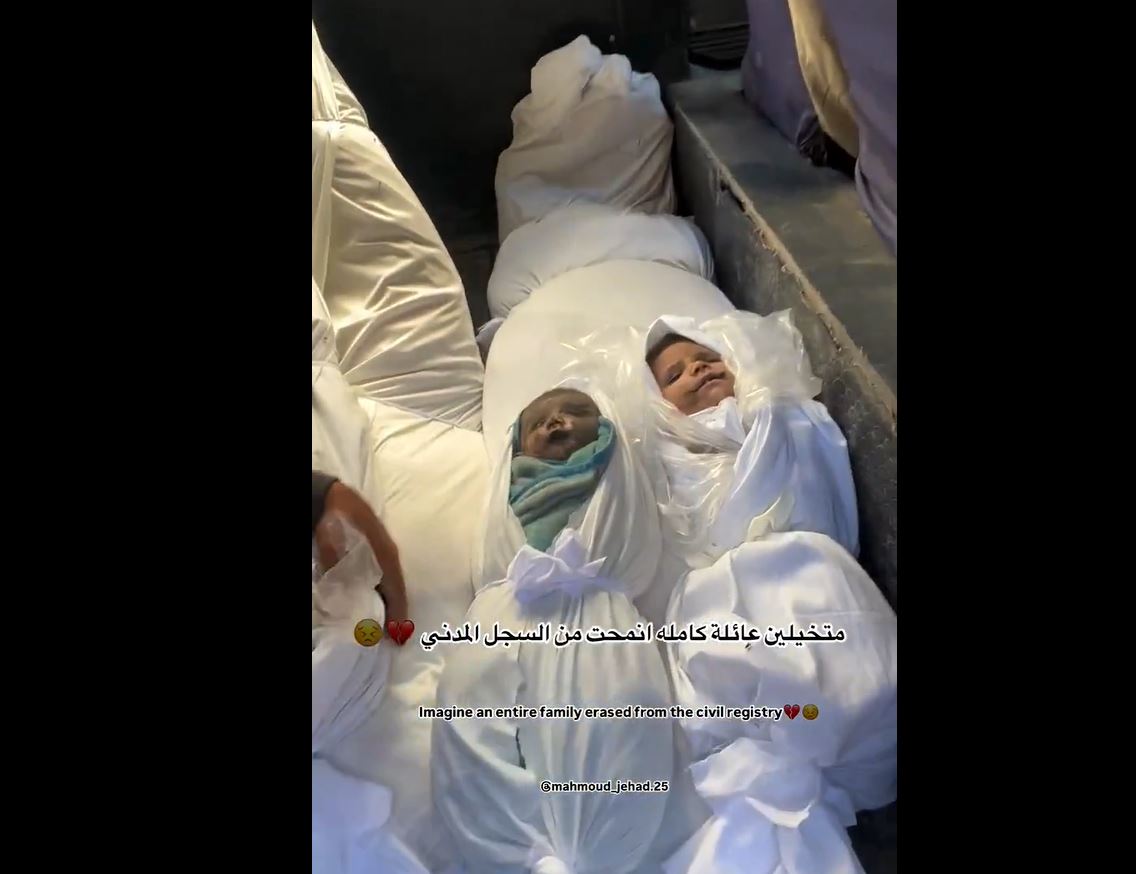 Video: Another Palestinian family erased from civil registry following ongoing Israeli massacres in northern Gaza