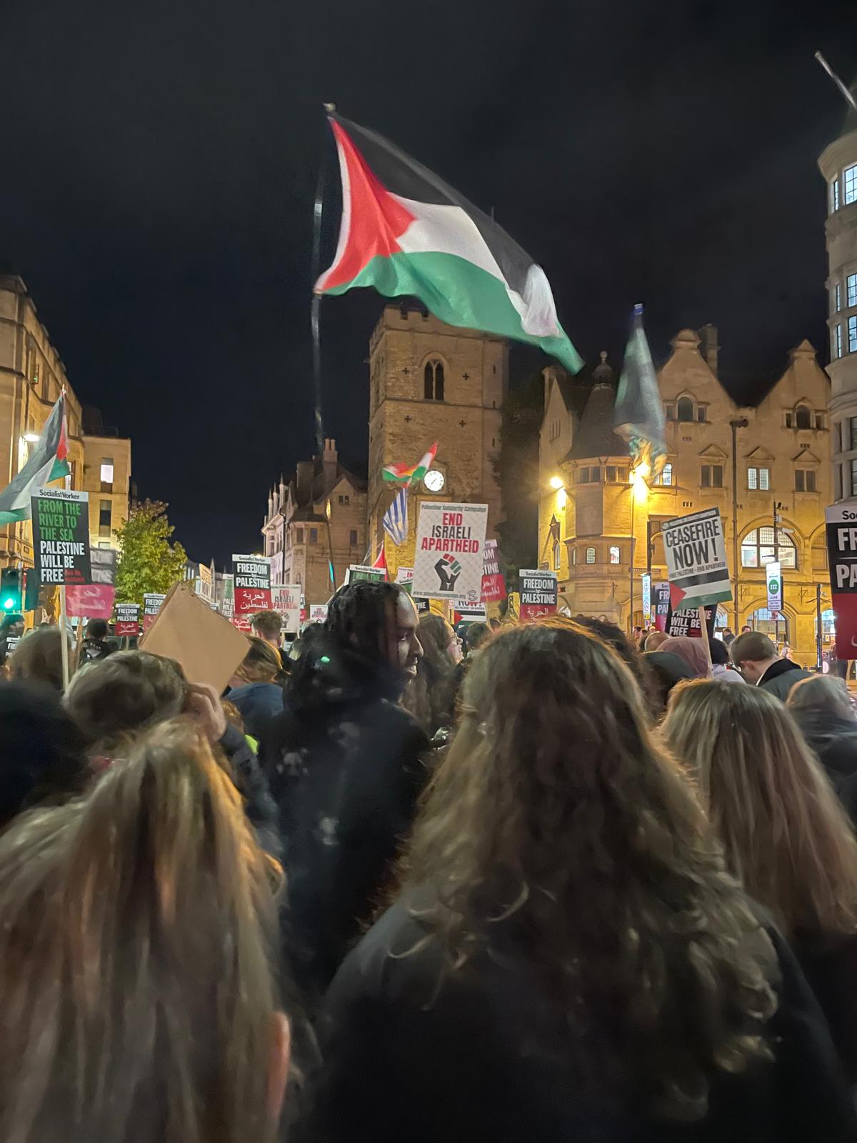 Photos / Video: Protest march in Oxford, UK calling “Stop Genocide in Gaza, Hands off Lebanon"