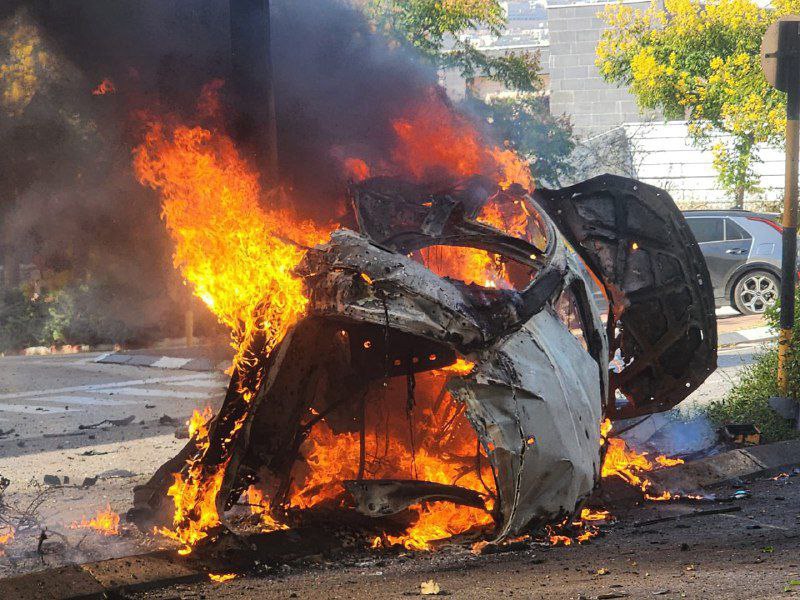 Videos / Photos: Moment Lebanese Hezbollah rocket hit Karmiel in north of occupied territories