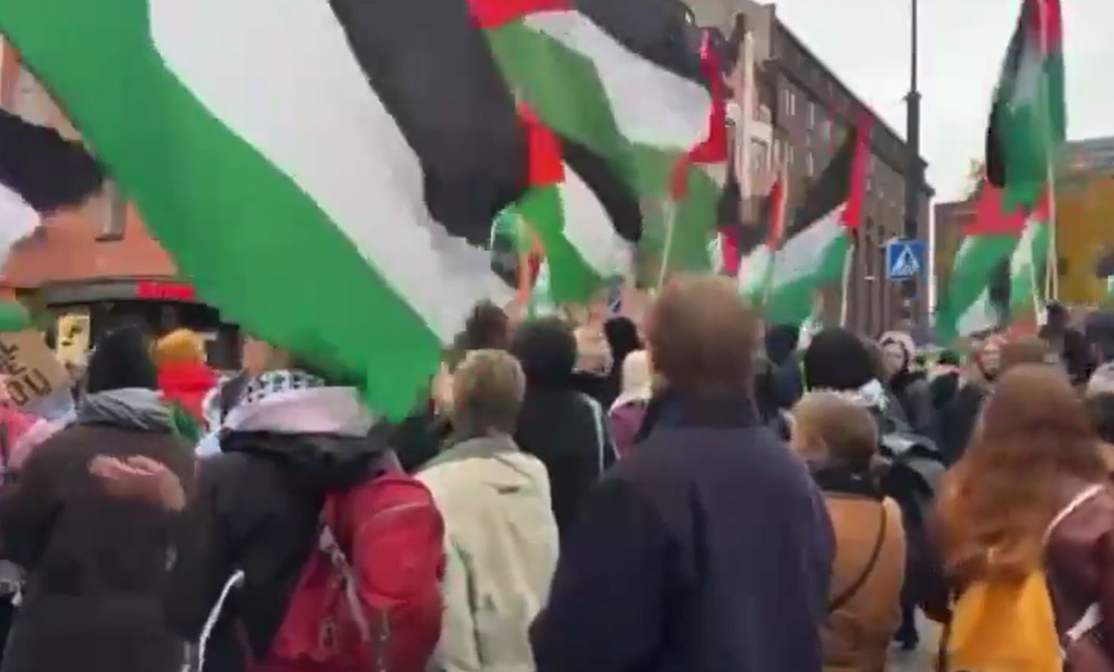 Video: A demonstration in Helsinki, Finland, for Palestine, demanding end to ongoing Israeli genocide in Gaza