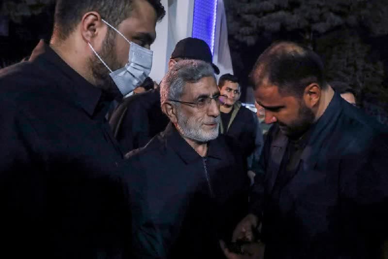 ویدیو | حضور سردار قاآنی در مراسم استقبال از پیکر شهید نیلفروشان در فرودگاه مهرآباد تهران