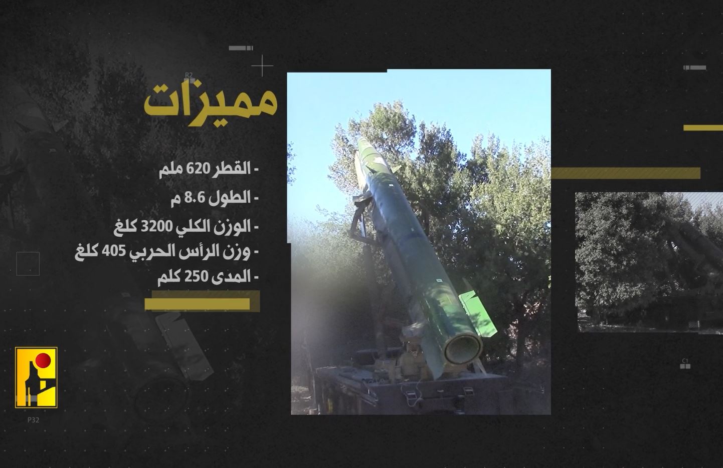 Video: Hezbollah released missile of 'Qader-2' Specifications & Information