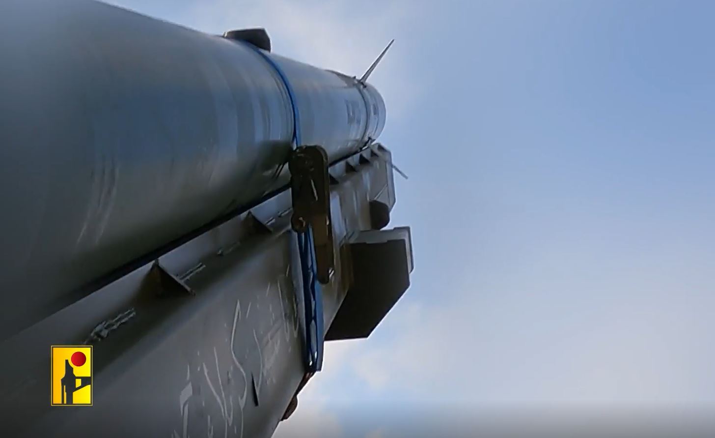 Scenes from operation of Hezbollah in targeting Beit Lid barracks east of Netanya with Nasr 1 missiles