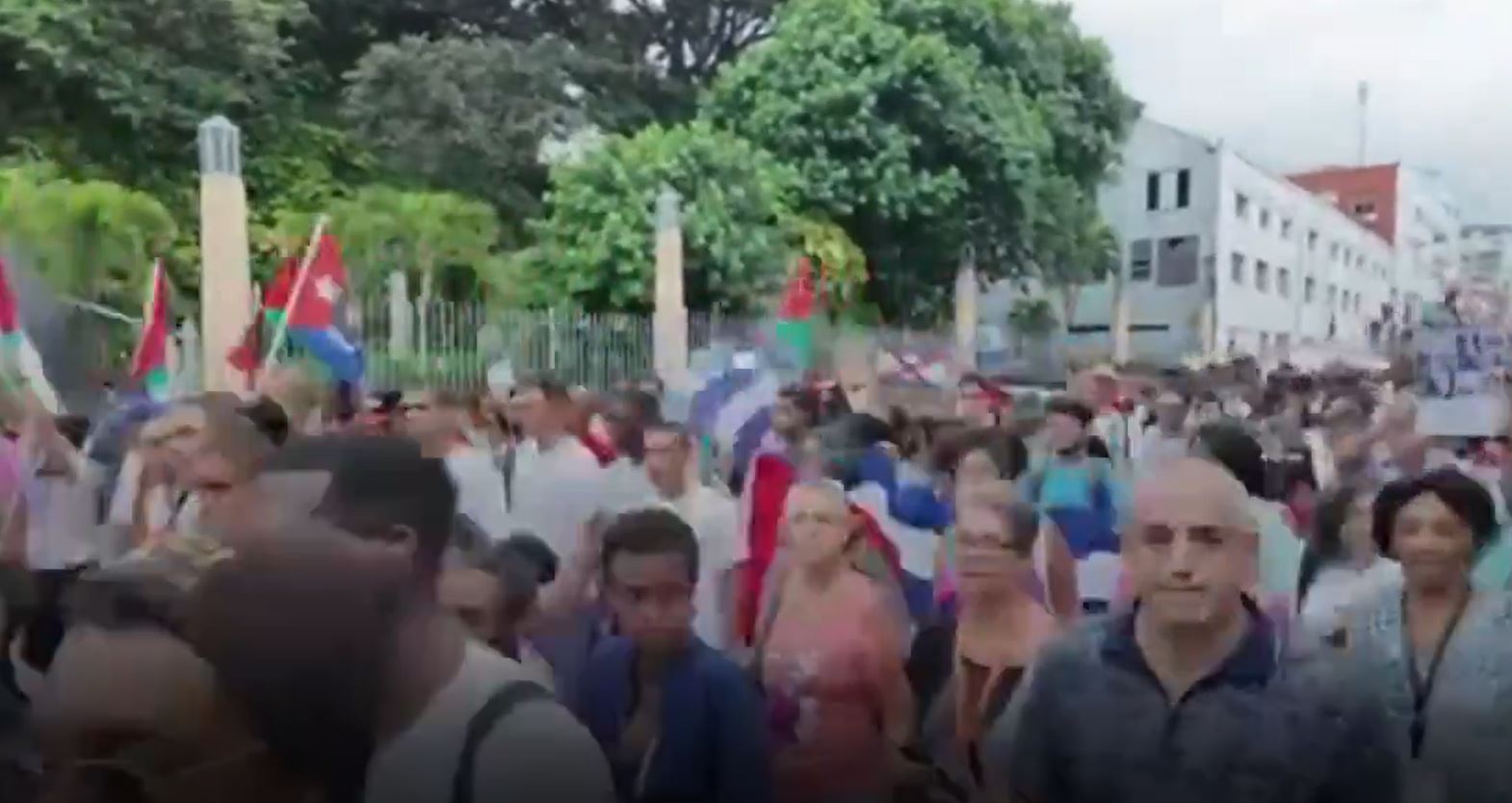 Video: Cuban President led a pro-Palestine protest in Havana to condemn Israel’s US-backed genocide in Gaza