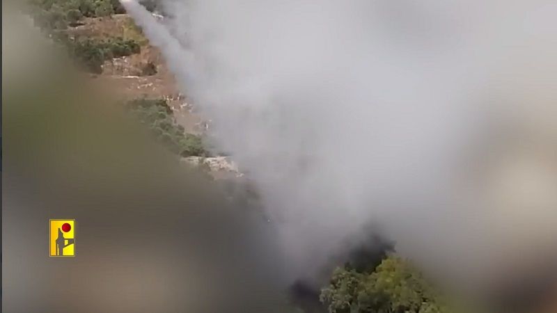 فیديو | حزب الله يستهدف تجمع الكريوت شمال مدينة حيفا المحتلة