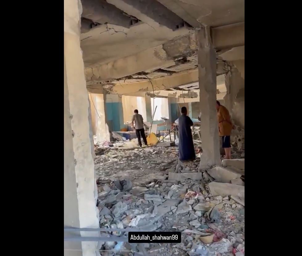 Video: Aftermath of deadly Israeli airstrike hit Muscat School in Al-Tuffah, Gaza 