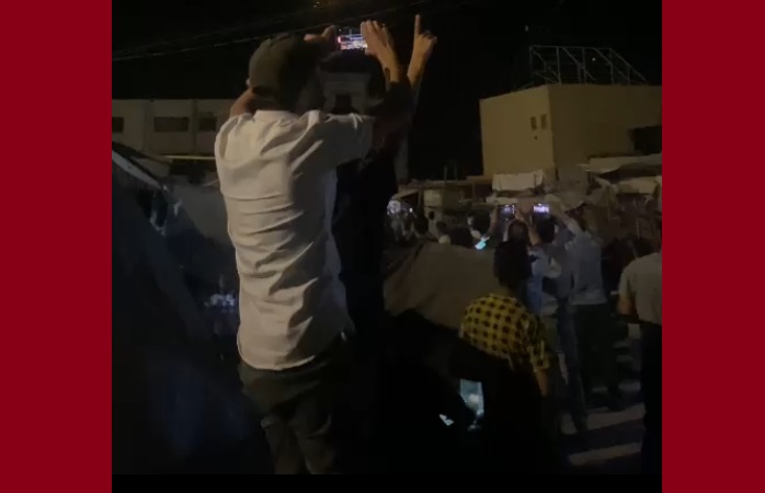 جعلی صہیونی ریاست پر ایران کا میزائل حملہ، فلسطینی عوام کا جشن و سرور + ویڈیوز