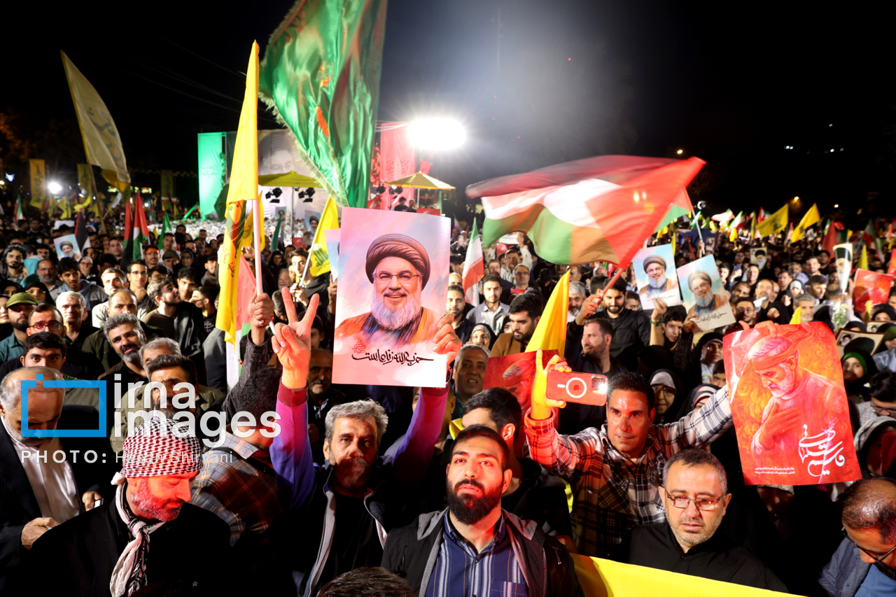 Iranians celebrate missile strikes in response to Israeli crimes