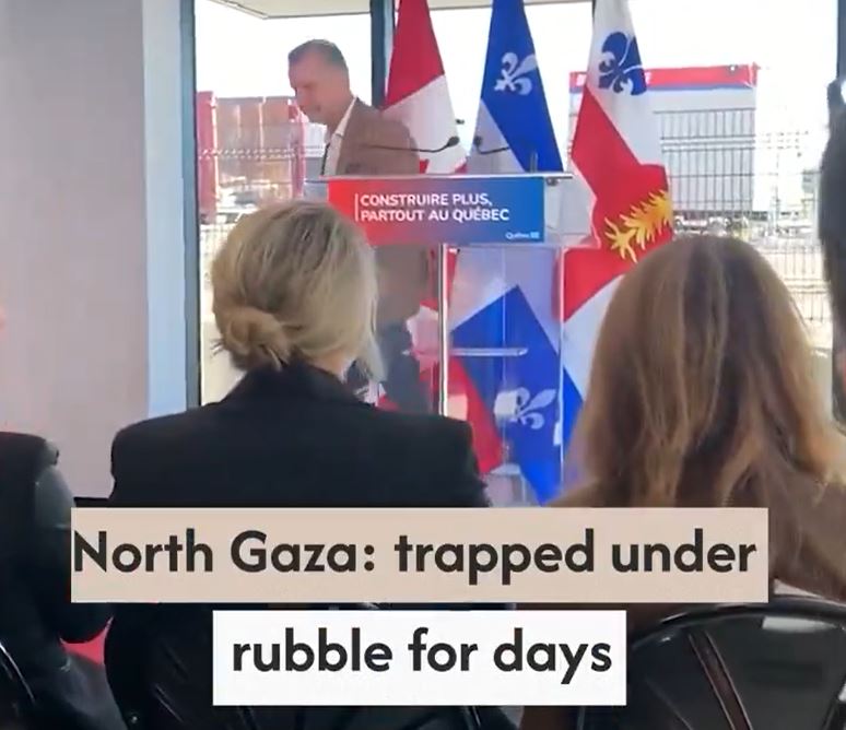 Video: Pro-Palestine activist escorted out of a press conference held by Canadian Foreign Minister 