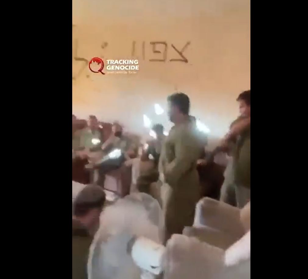 Video: Israeli occupation soldiers celebrated Jewish holiday Sukkot inside a displaced Palestinian home 