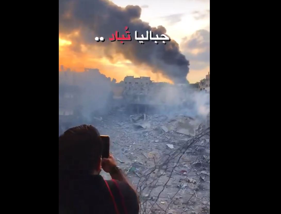 Videos: Palestinian Journalist captures an apocalyptic scene from Jabalia razed to ground by Israeli regime