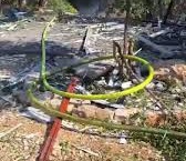 الفيديو | مشاهد من سقوط صاروخ في نهاريا المحتلة شمالي فلسطين المحتل