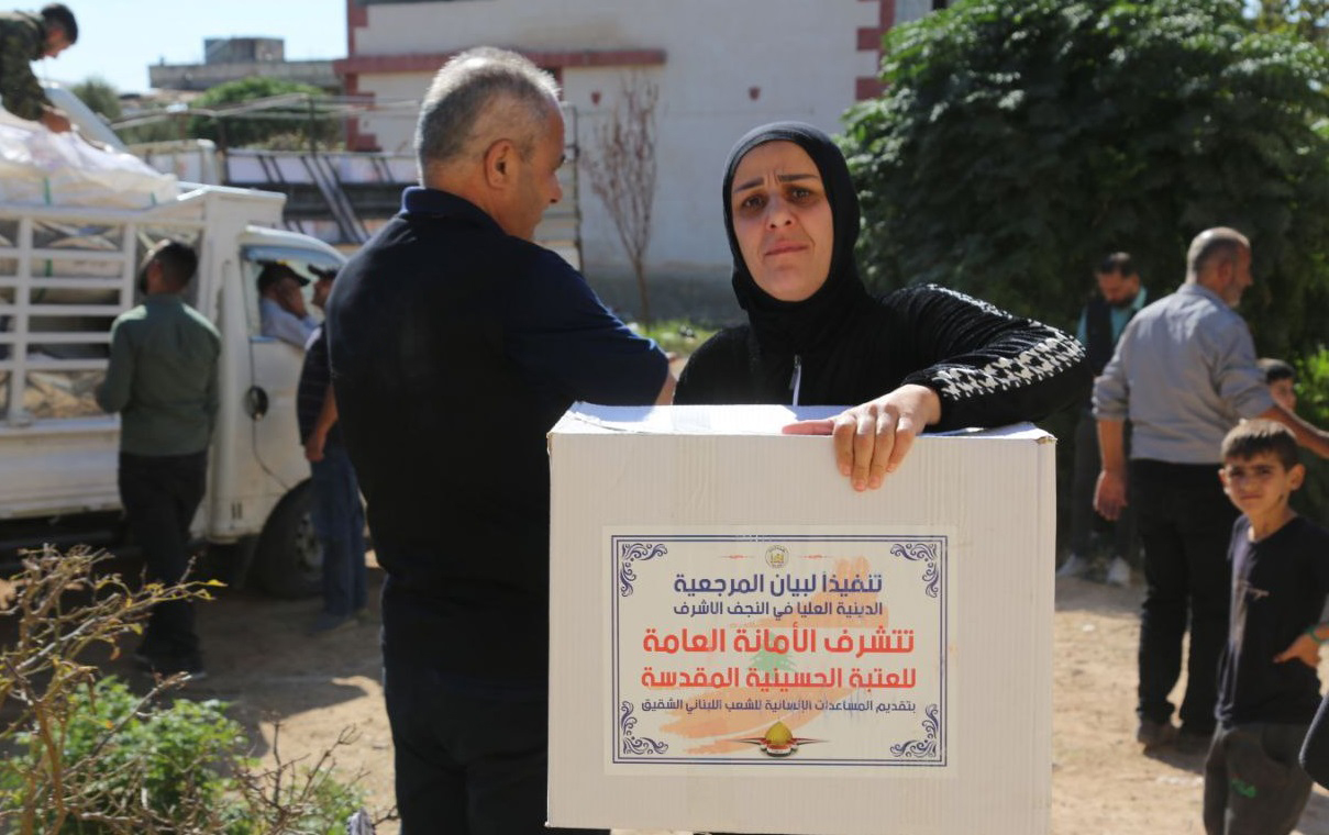 مكتب السيد السيستاني يكشف عن حجم الخدمات الإنسانية المقدمة للوافدين اللبنانين الى سوريا