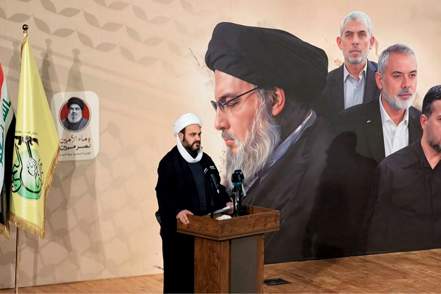 Photos: Commemoration ceremony for Martyr Sayyed Nasrallah with presence of SG of Nujaba Movement