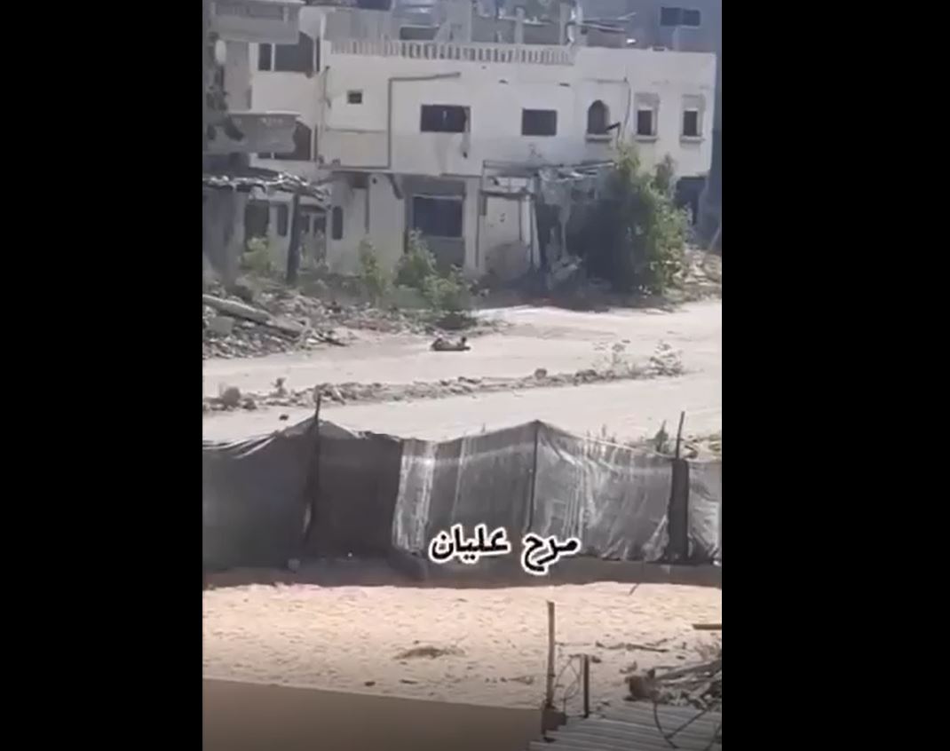 Video: Moment a Palestinian who already lost both legs, again bombed by Israeli warplanes in Beit Lahia