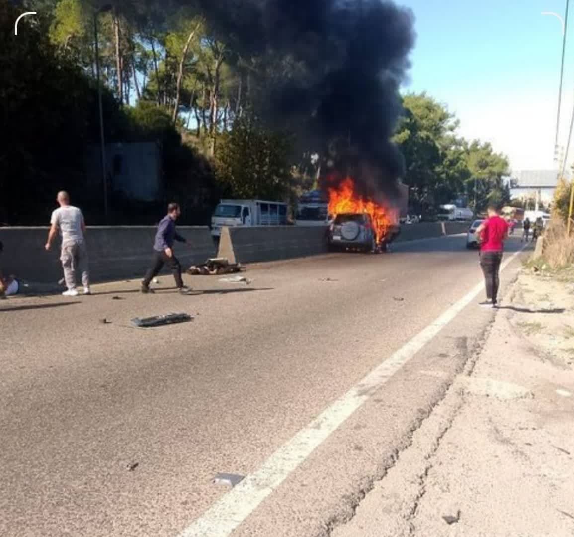 Video: An Israeli drone are bombing randomly cars in Lebanon! martyrs and injured reported