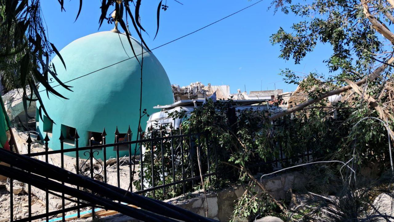 تخریب کامل یک حسینیه دیگر شیعیان لبنان توسط ارتش اسرائیل + عکس 