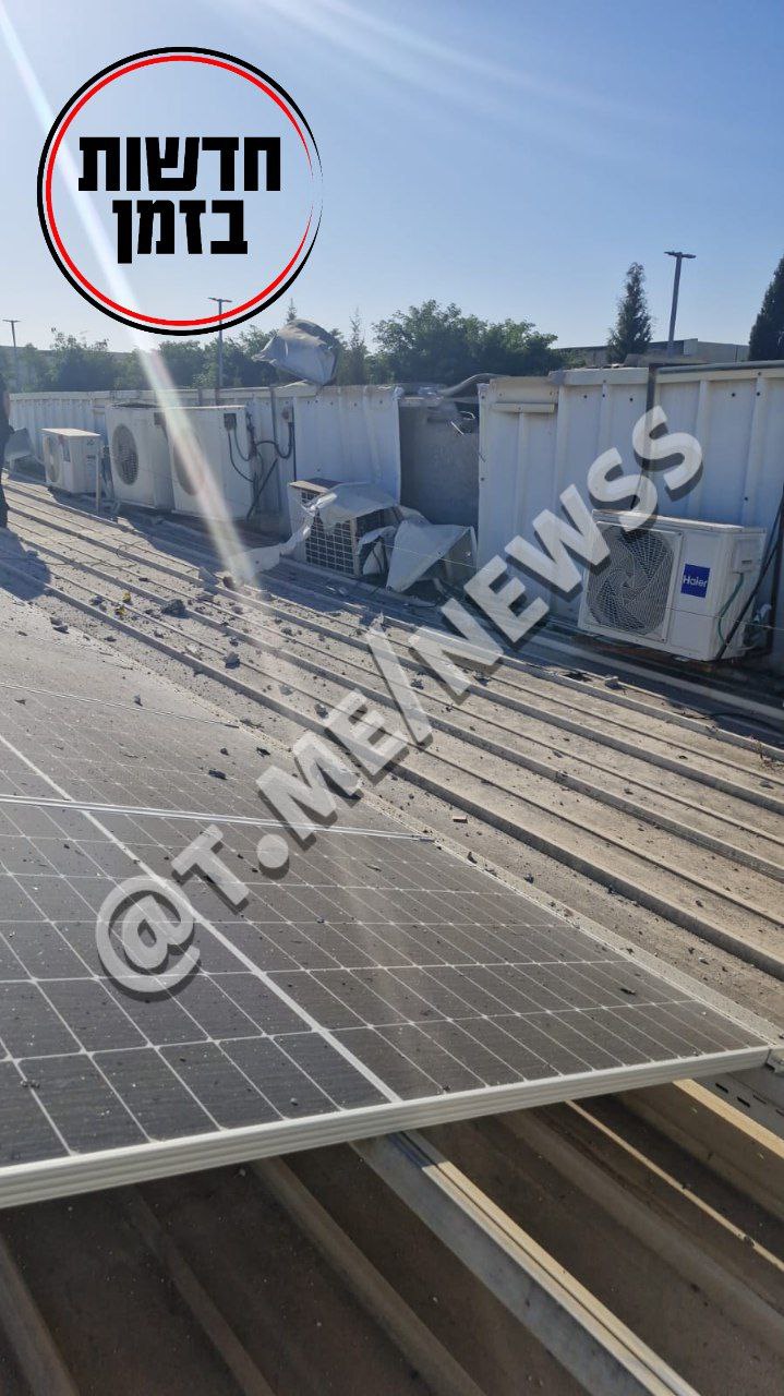 Scenes from resistance's targeting a factory in occupied Galilee, which several injuried