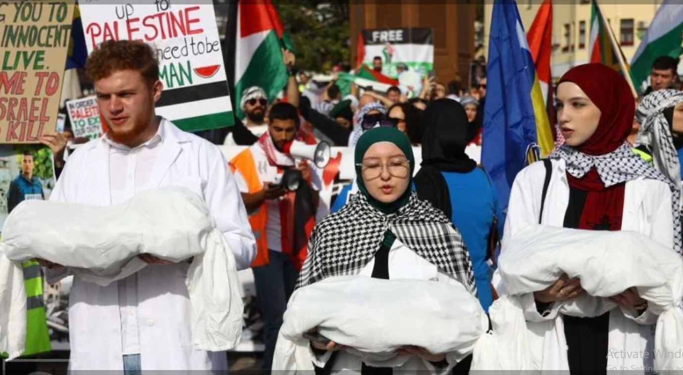 U Sarajevu održana protestna šetnja u znak podrške palestinskom narodu