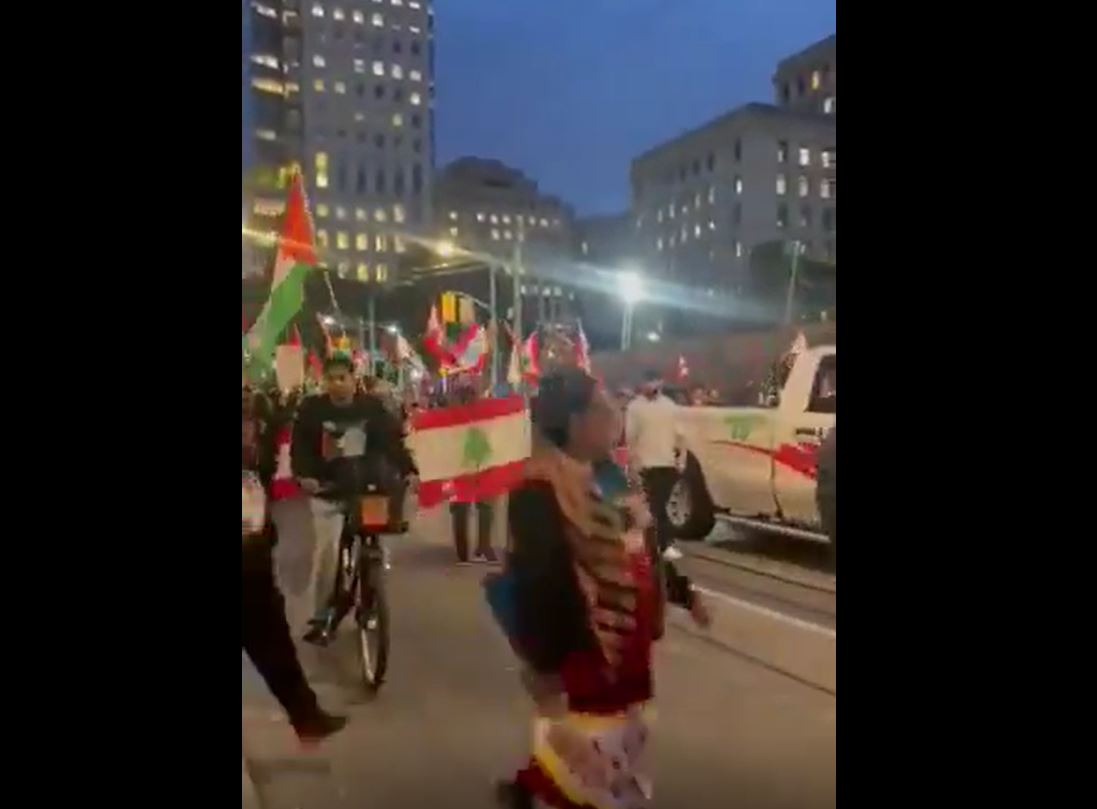 Video: A demonstration in Toronto, Canada, in solidarity with Palestine and Lebanon