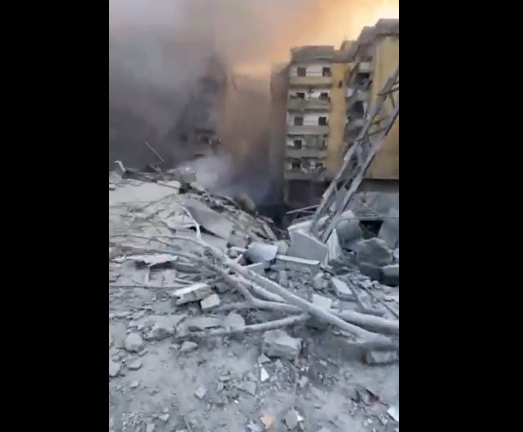 Video: Israeli occupation turns entire neighborhoods into rubble in southern suburbs of Beirut, Lebanon
